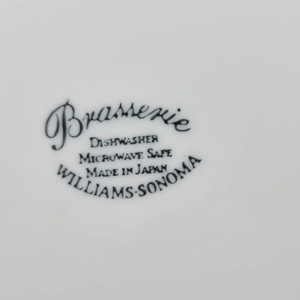 Williams Sonoma Brasserie Green Chop Plate 12 Inch Discontinued Pattern